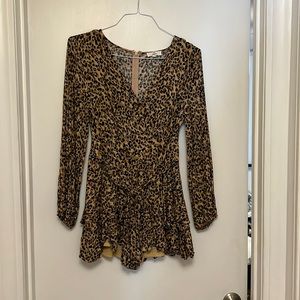 Leopard print romper